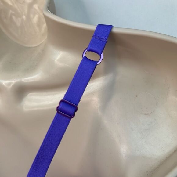 Aerie Smoothez Balconette Mesh unlined purple Demi bra NWT - Picture 7 of 12